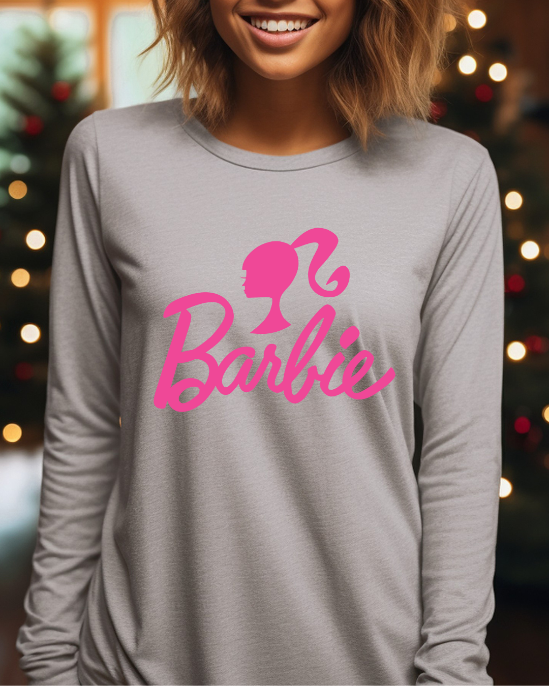 Barbie Adult Long Sleeve Tee