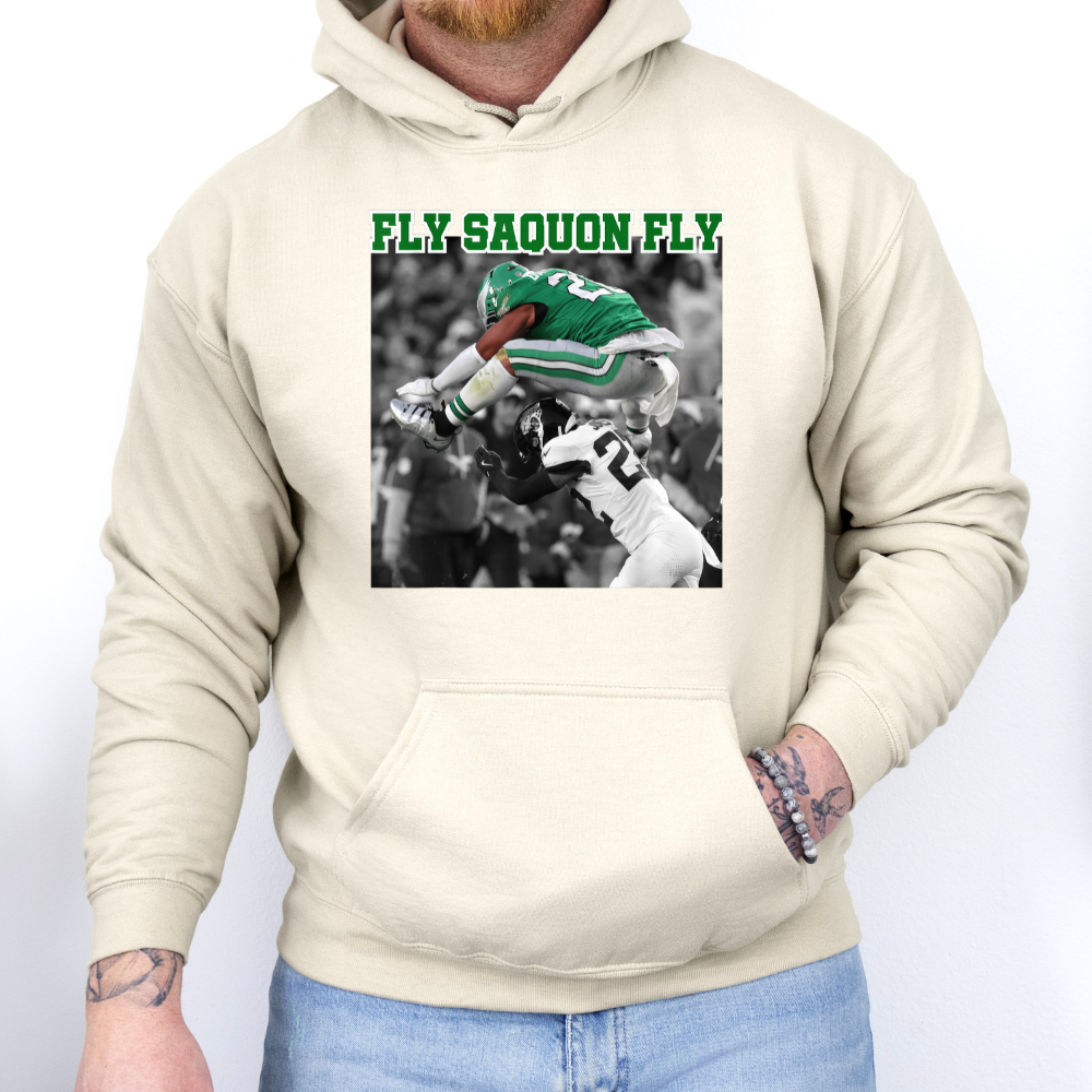 Fly Saquon Barkley Eagles Fly Adult Graphic Hoodie