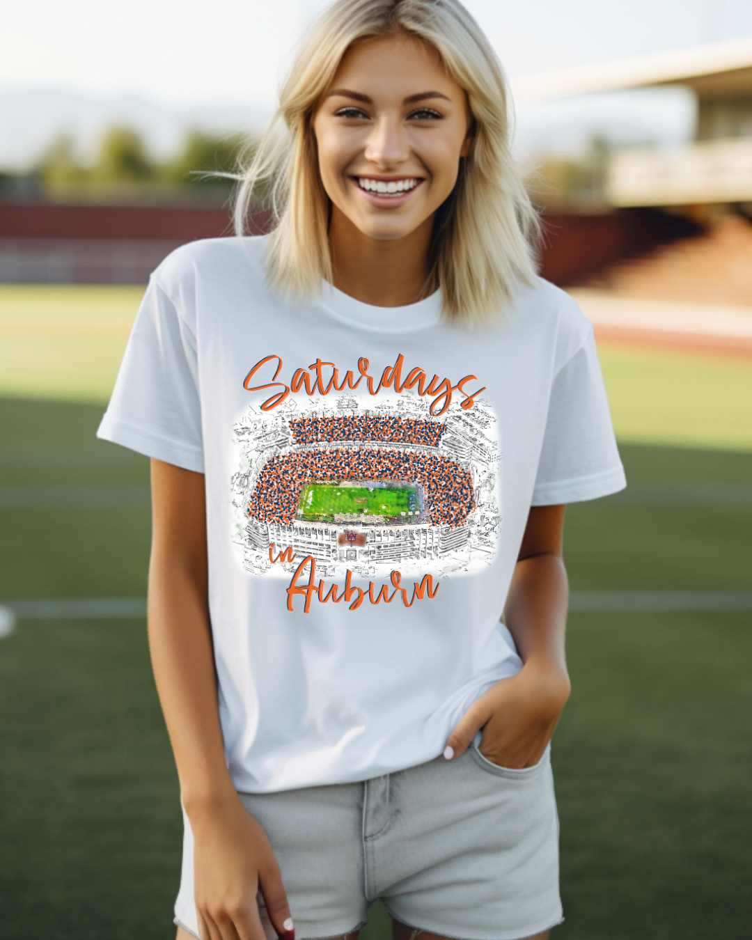 Saturday's In Auburn Arkansas Adult Tee