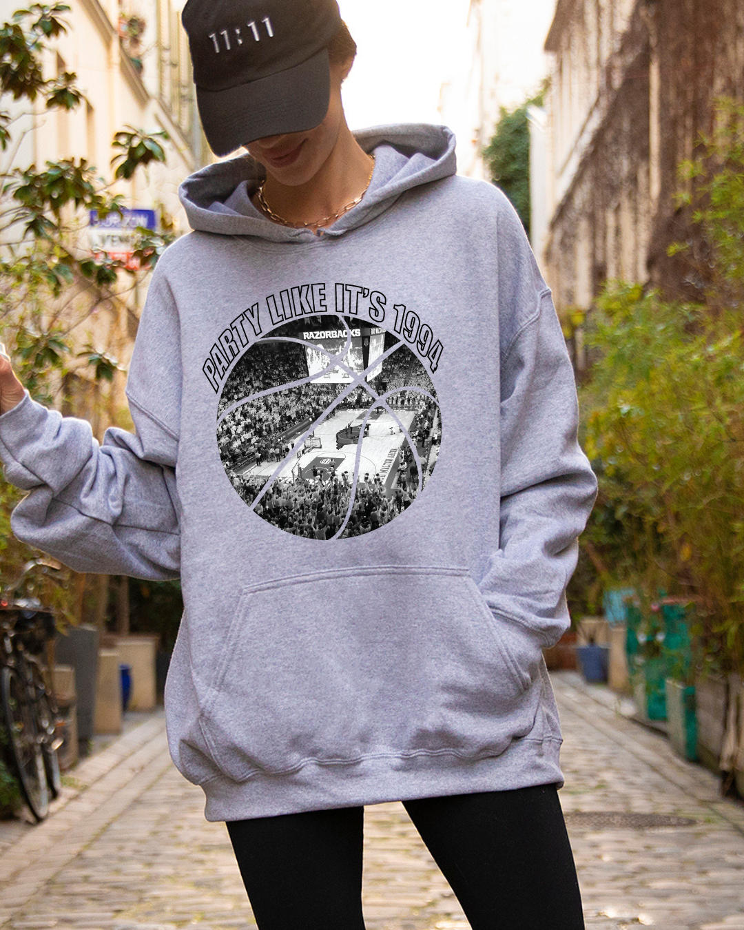 Basketball Party Like It's 1994 Arkansas Basketball Adult Hoodie