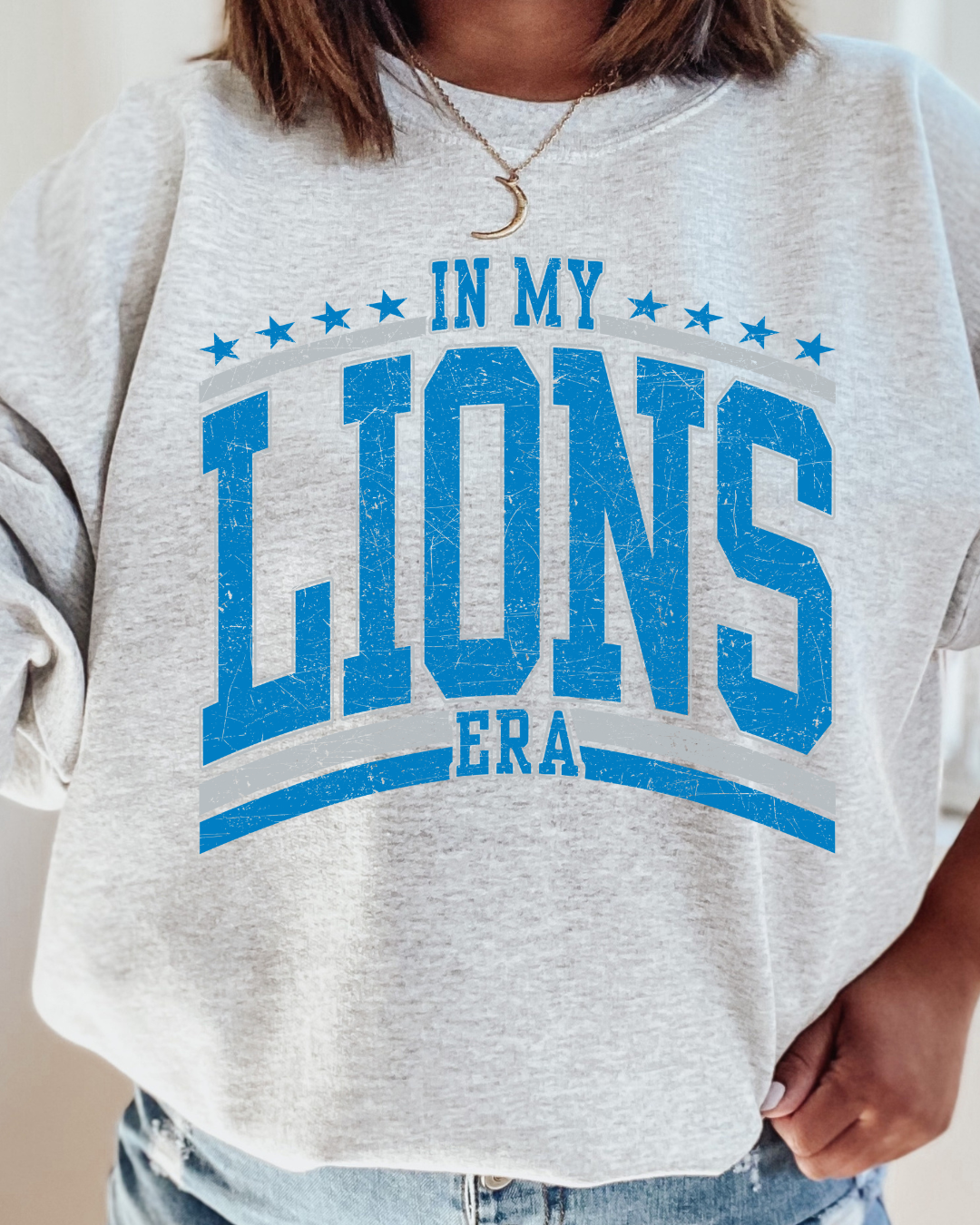 IN MY LIONS ERA NFL X Taylor Crewneck Pullover
