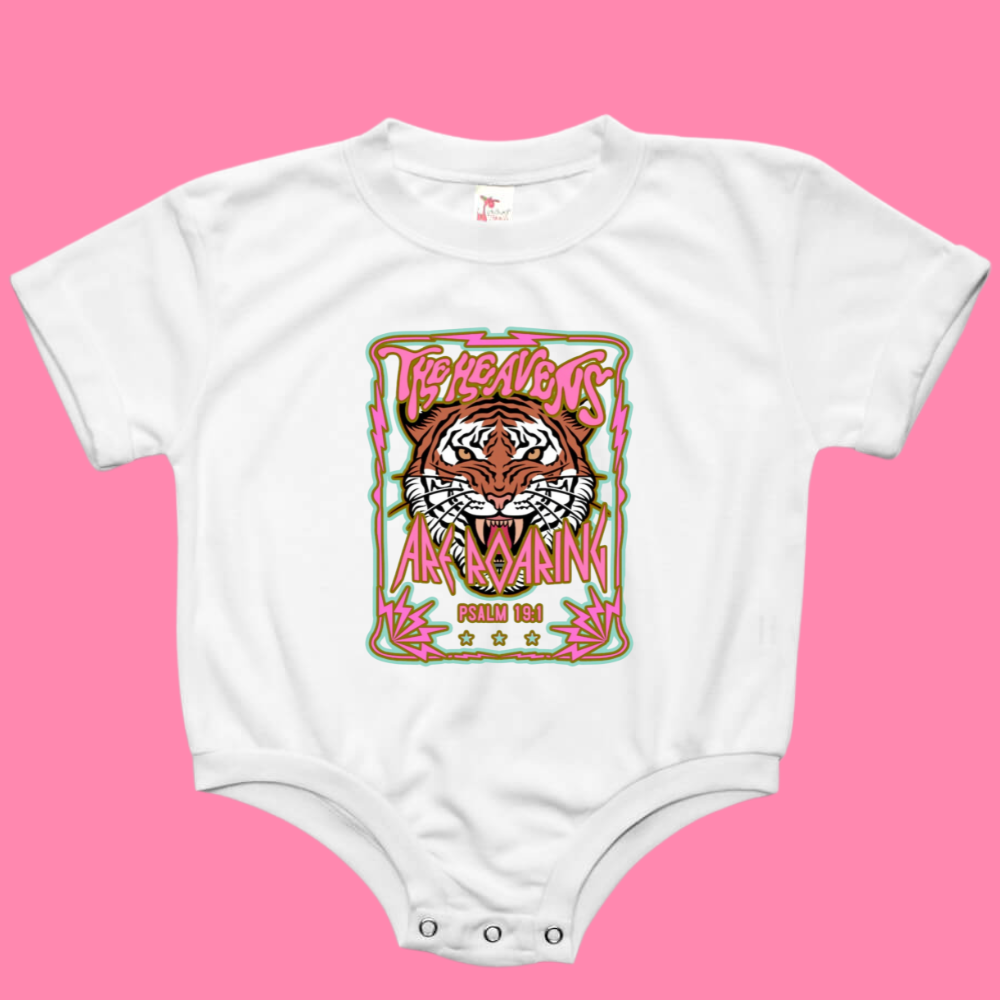 The Heavens Are Roaring Christian Baby Bubble Romper
