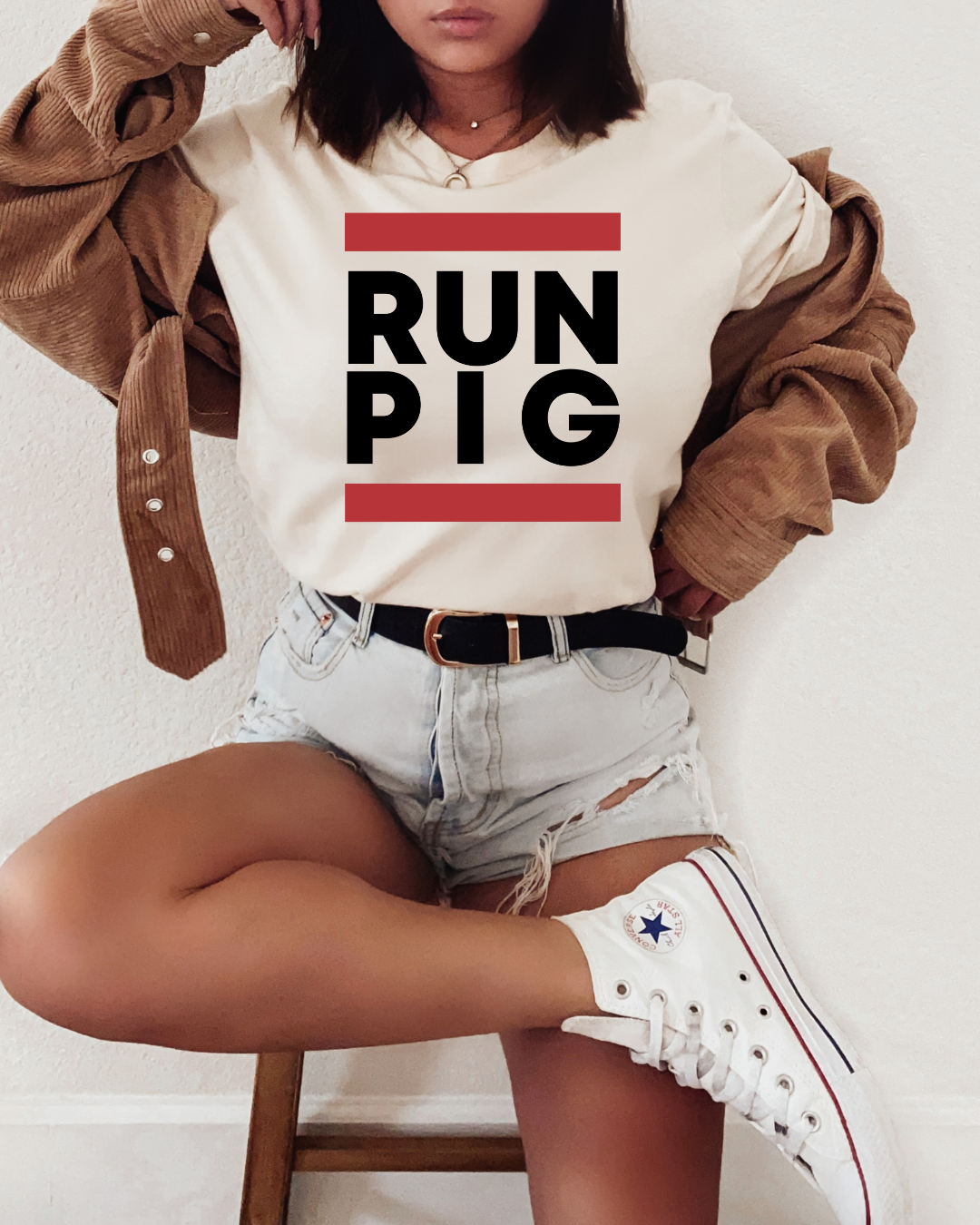 Run PIG Adult Arkansas Tee