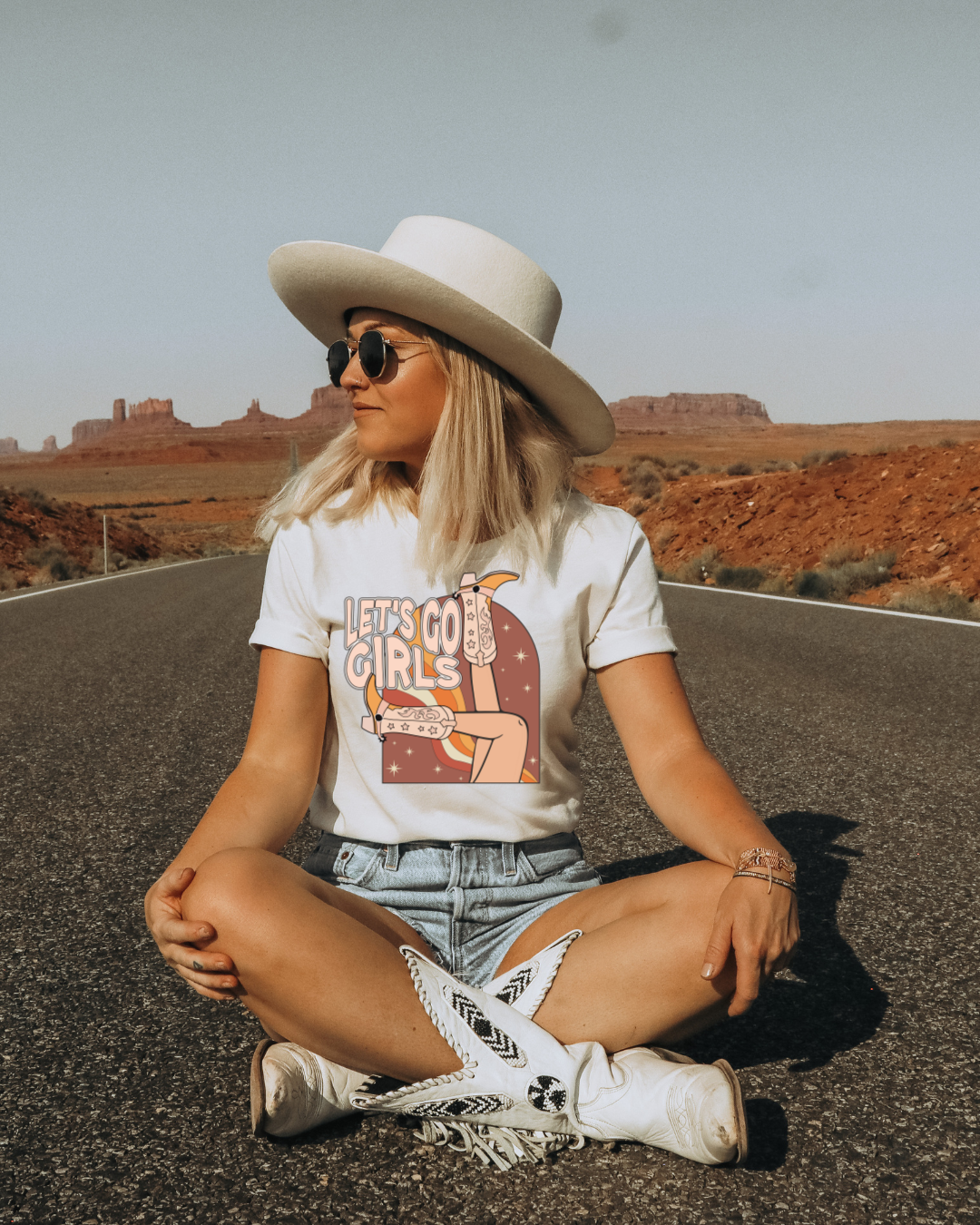 Retro Let's Go Girls Adult Tee