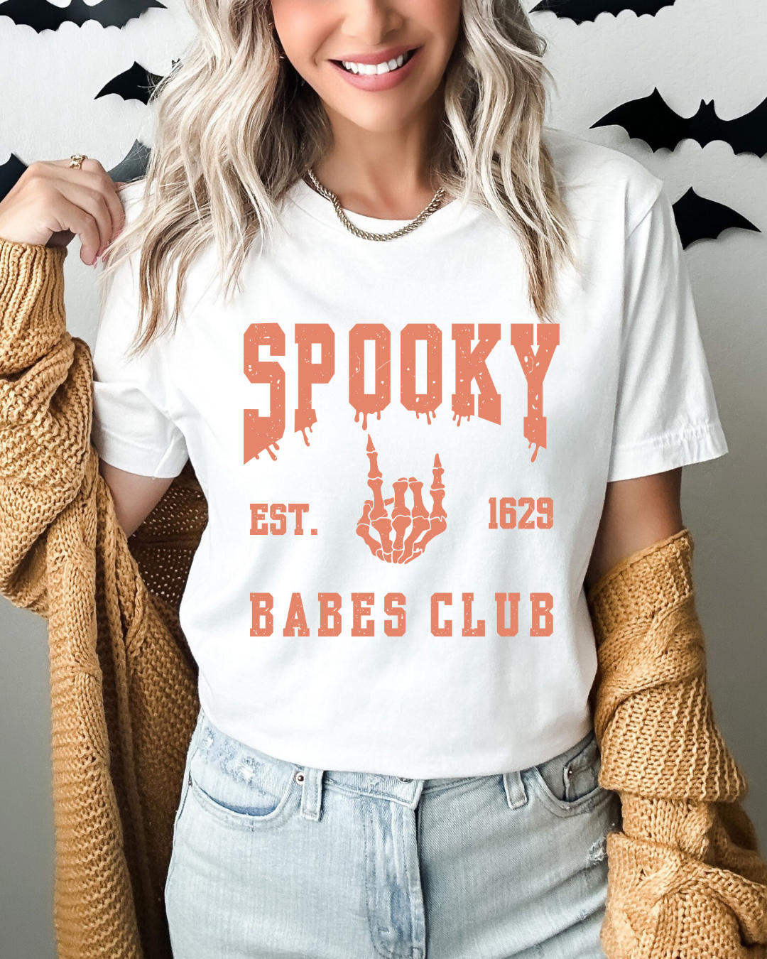 Spooky Babes Club Spooky Adult Tee (Orange)