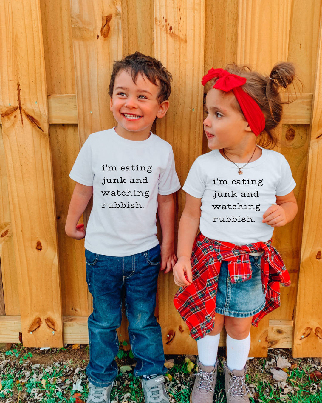 I'm Eating Junk Food and Watching Rubbish Christmas Youth Tee