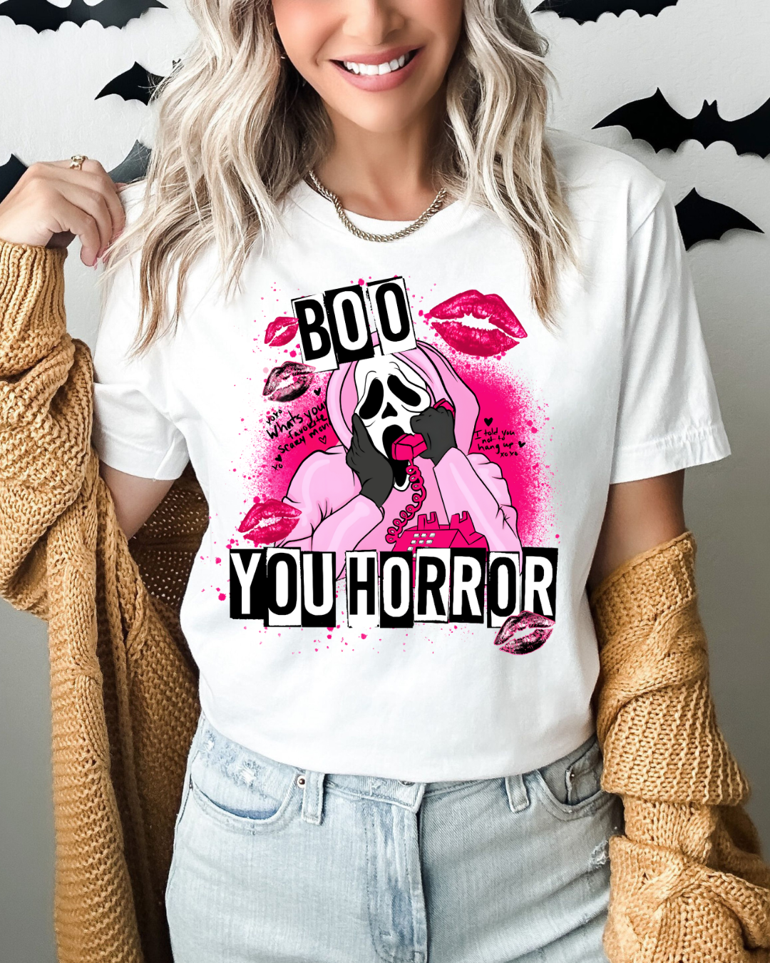 Boo You Horror Spooky Adult Tee