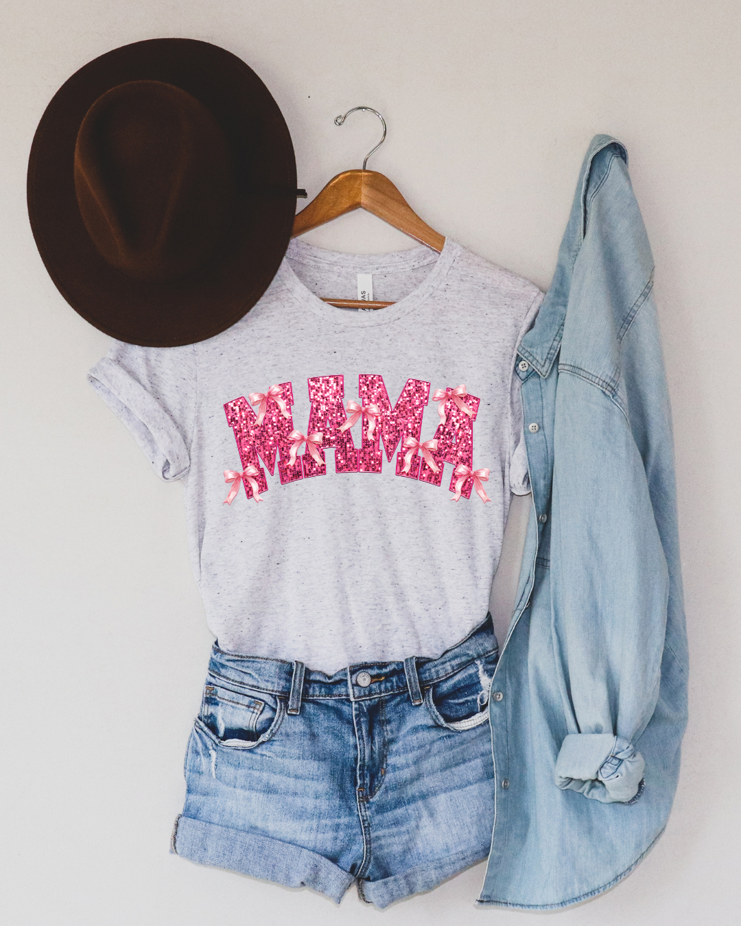 Retro Coquette Mama Mom Adult Tee