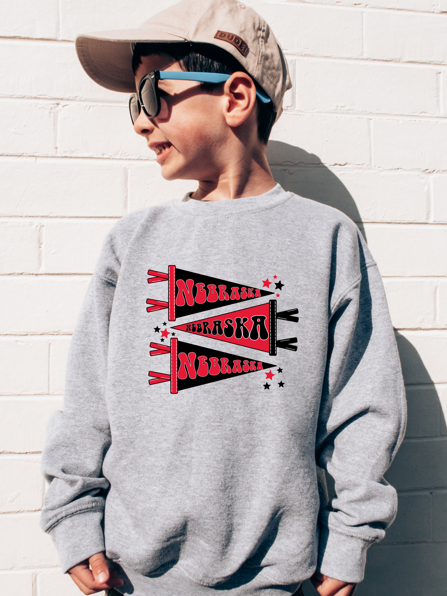 Nebraska Pennants Youth Graphic Sweatshirt