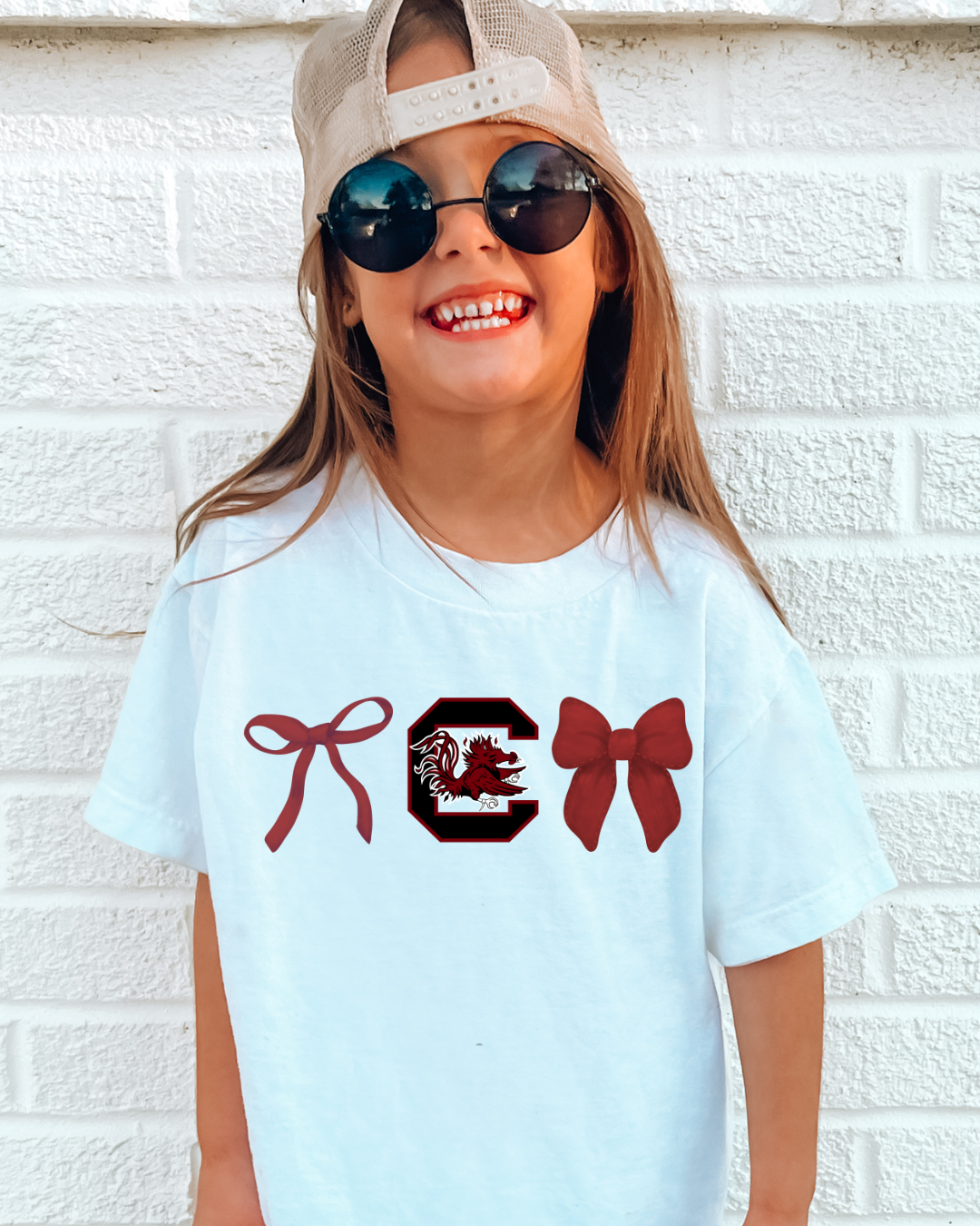 South Carolina Gamecock Bows Youth Graphic Tee