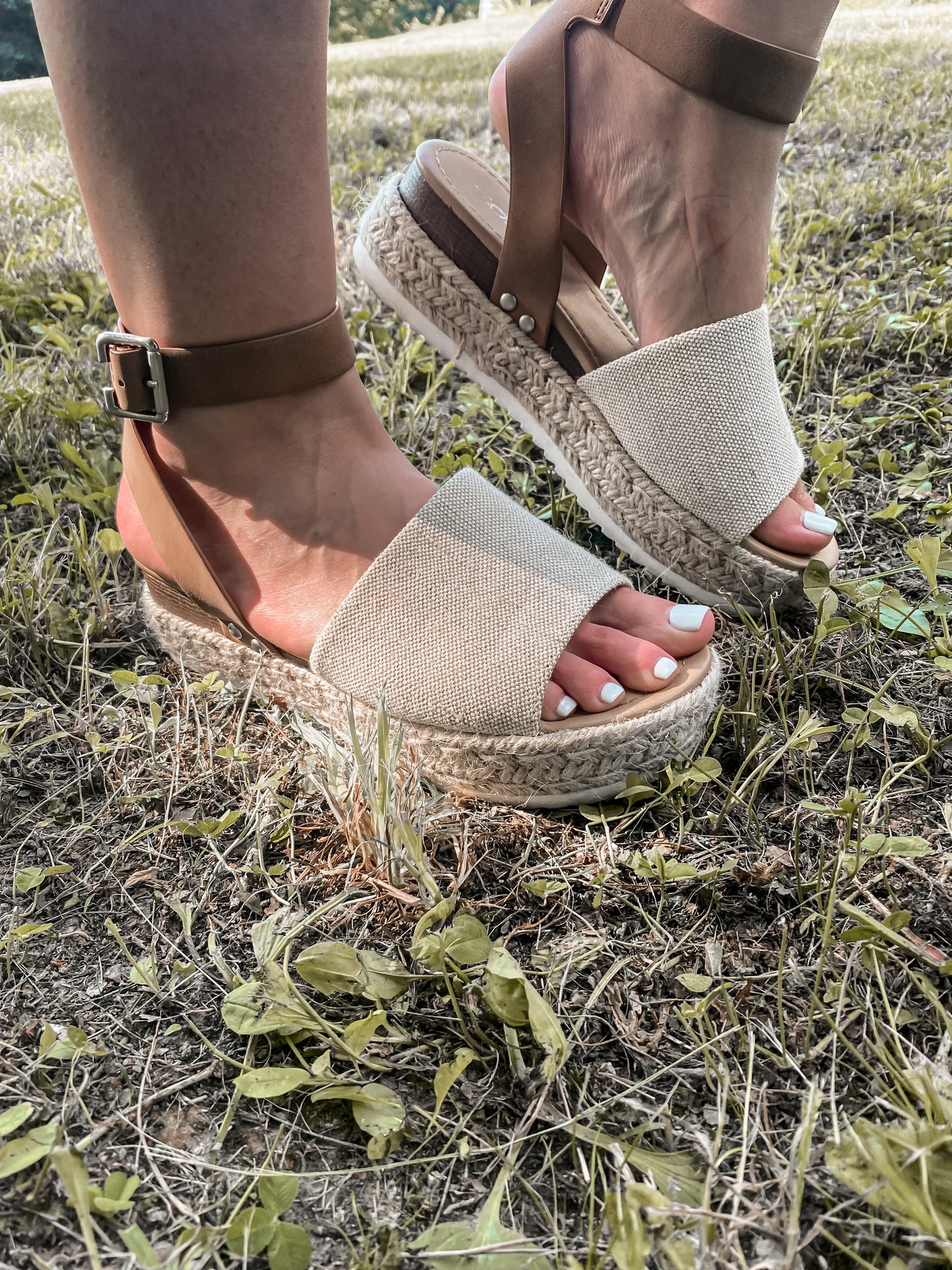 Canvas & Brown Platforms