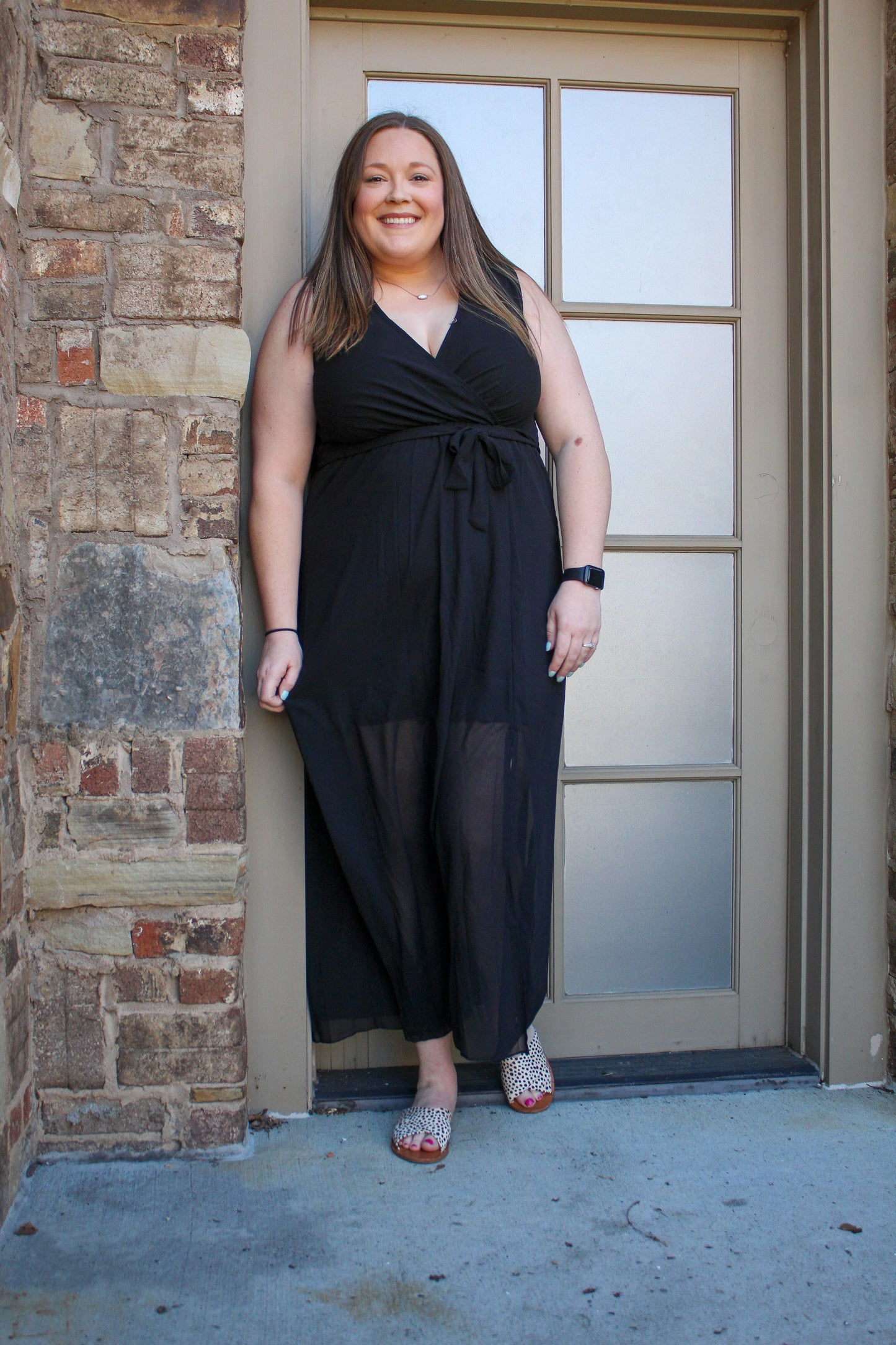Not Worried Woven Maxi Dress
