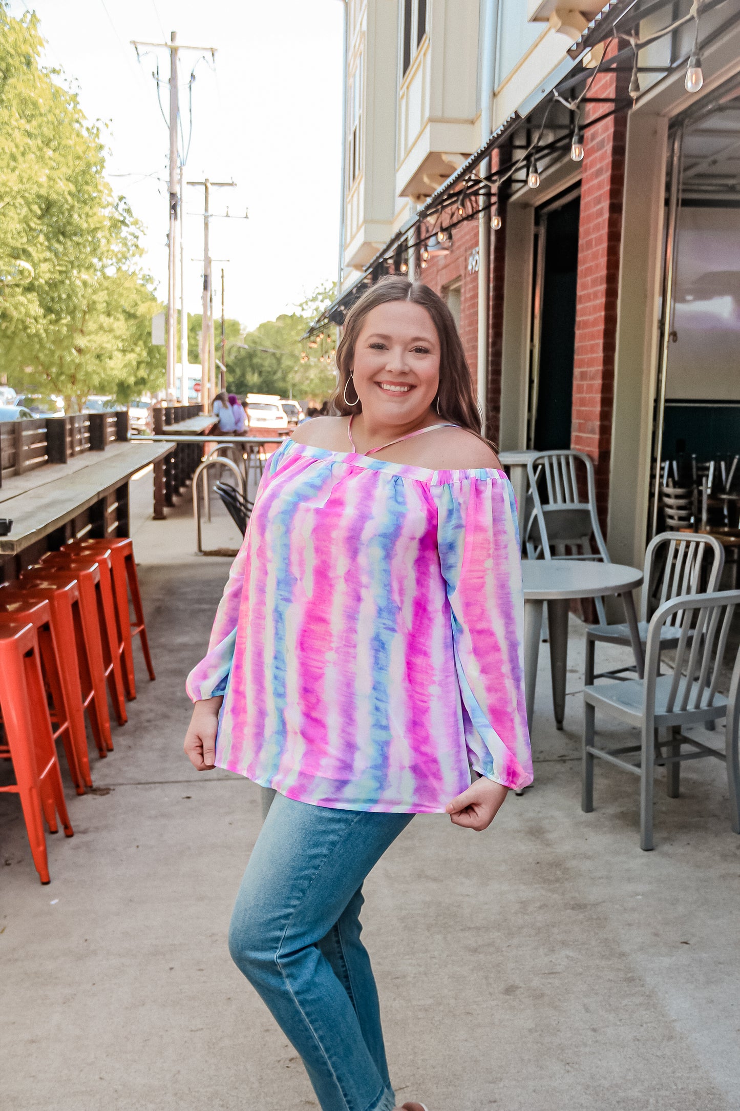 Just Right Tie Dye Off Shoulder
