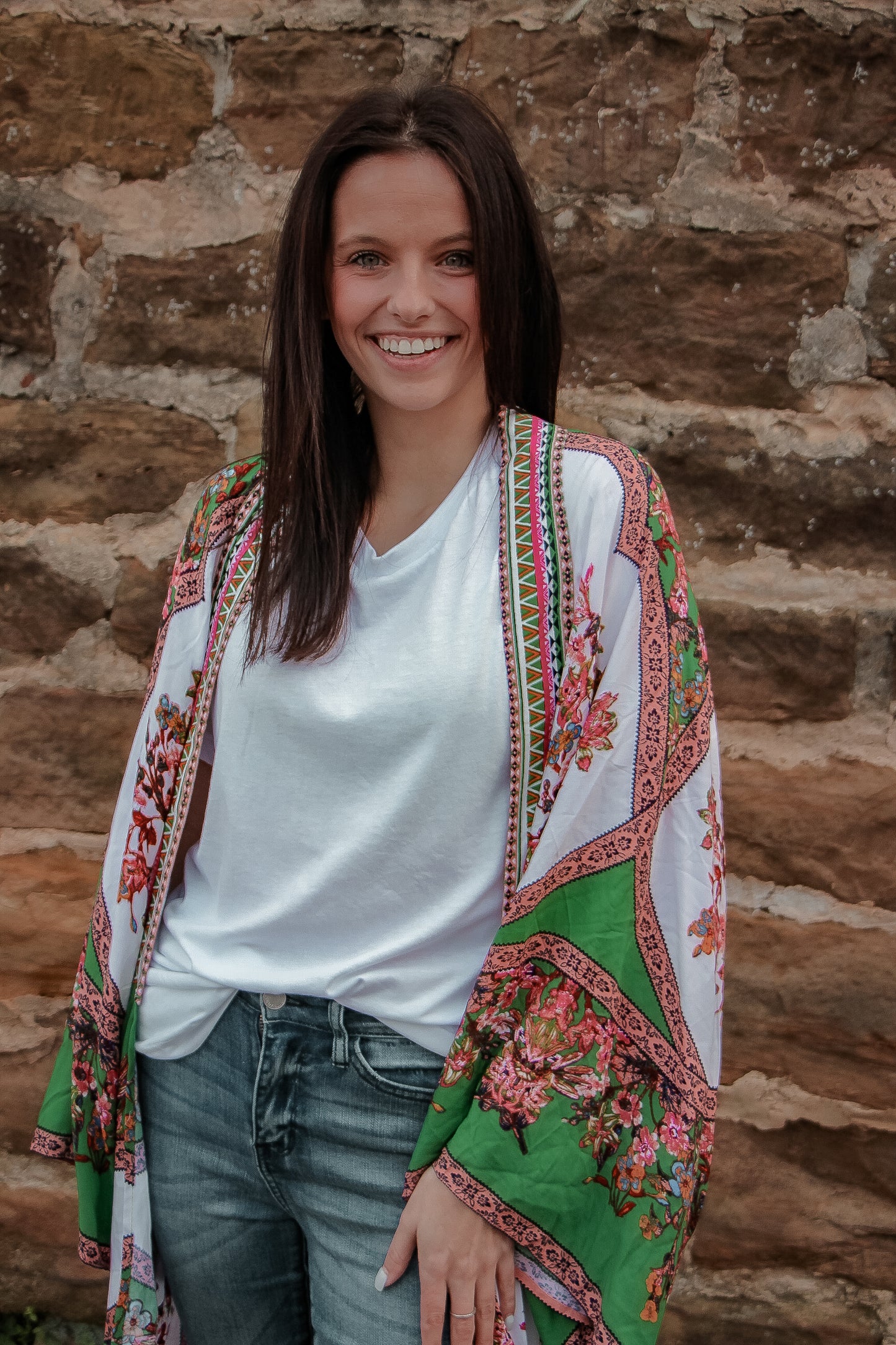 Made For Memories Printed Kimono