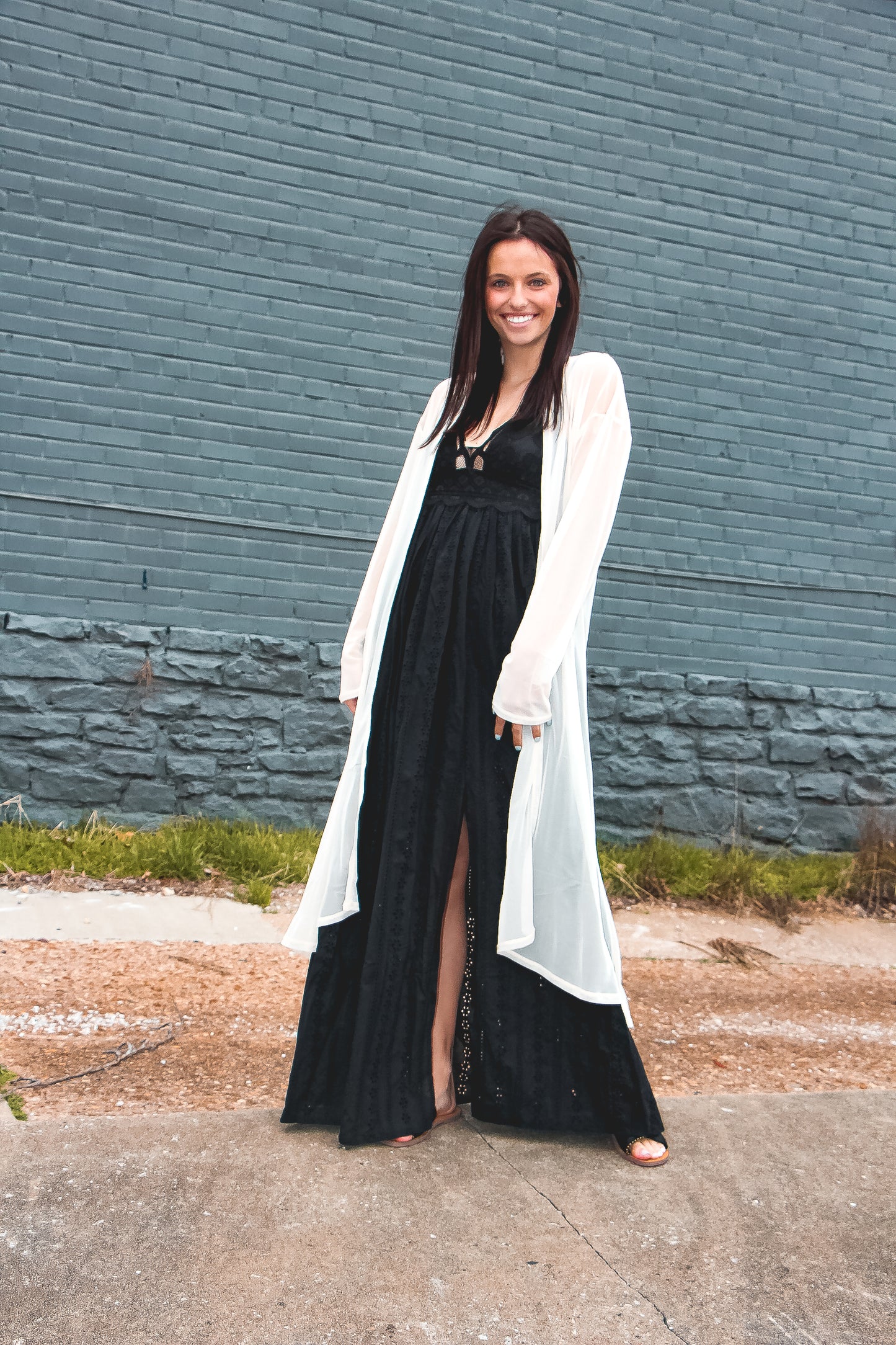 Thinking Of Myself Sheer Kimono (Cream)