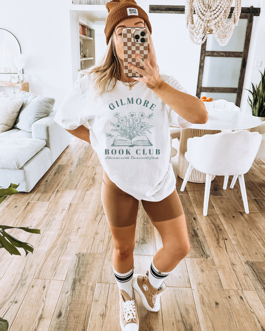 Gilmore Book Club Gilmore Girl Adult Tee (Green)
