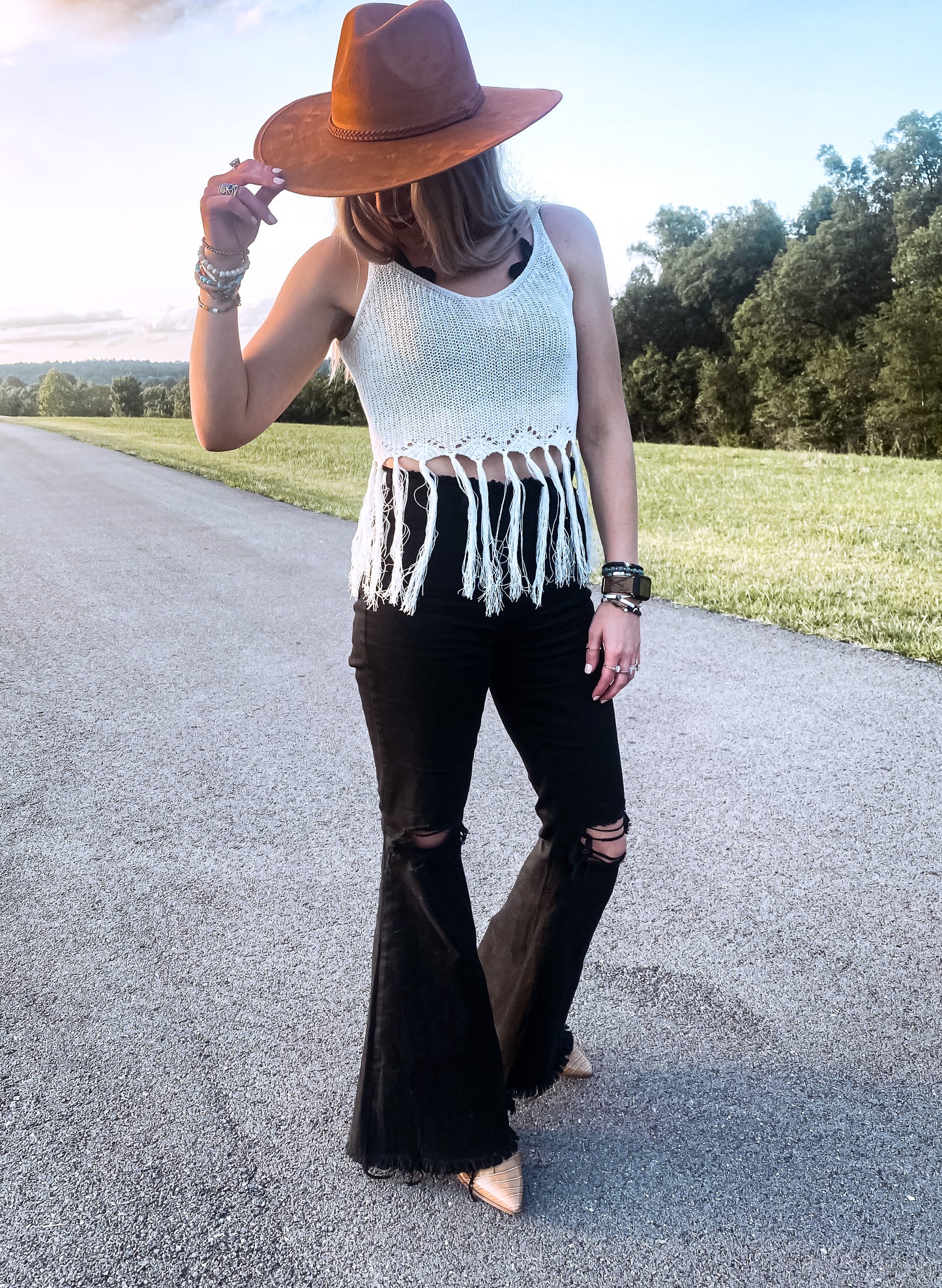 Martina McBride Distressed Cello Jeans