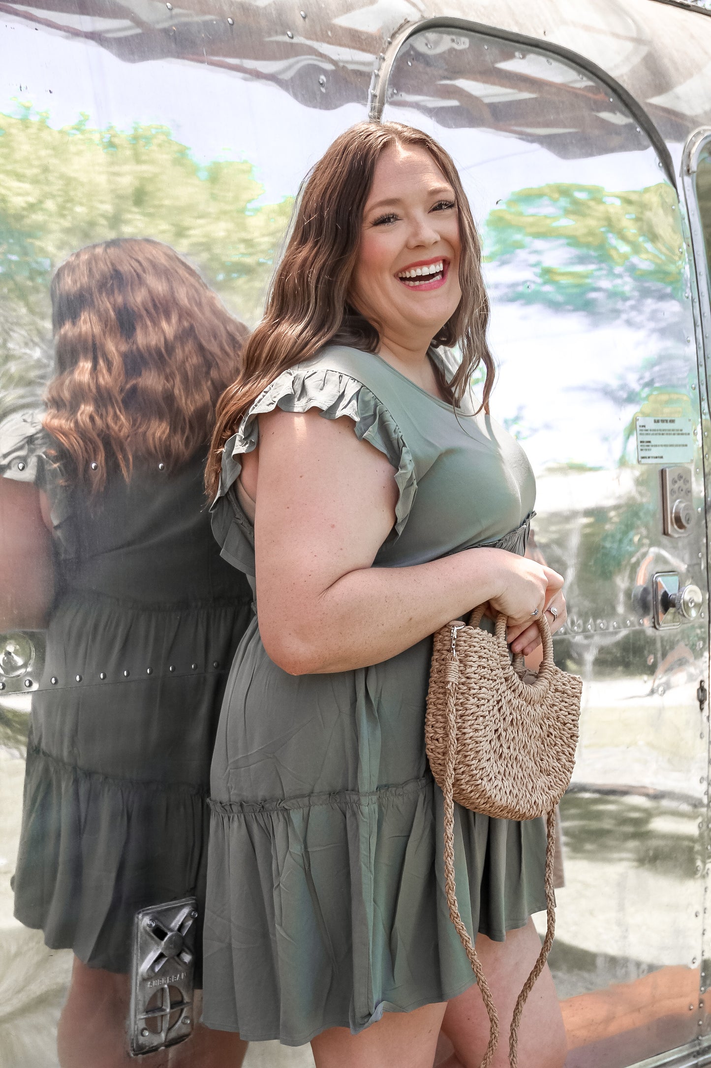 Purest Heart Ruffle Casual Dress (Olive)
