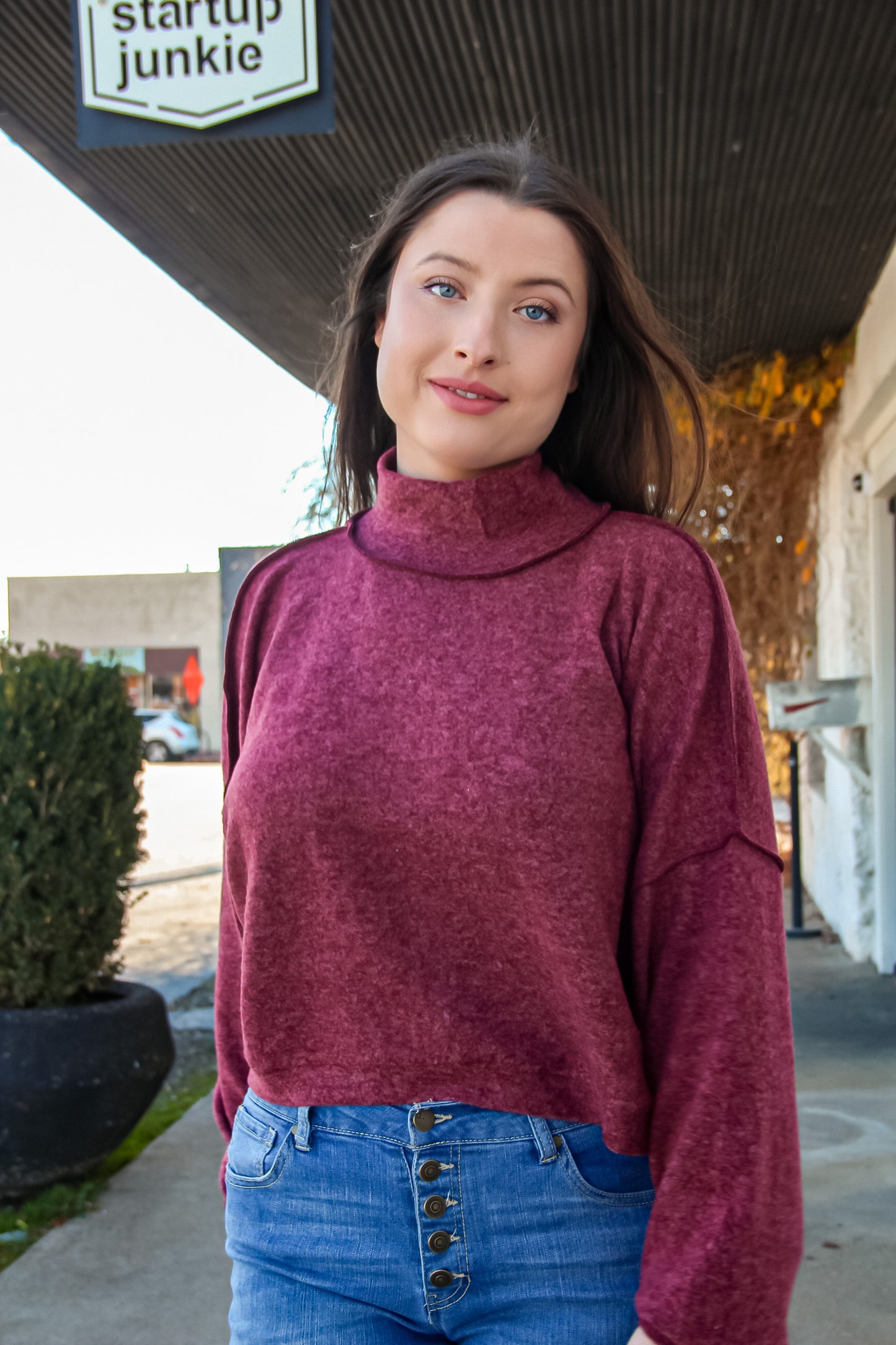 Sas in the City Sweater (Burgundy)