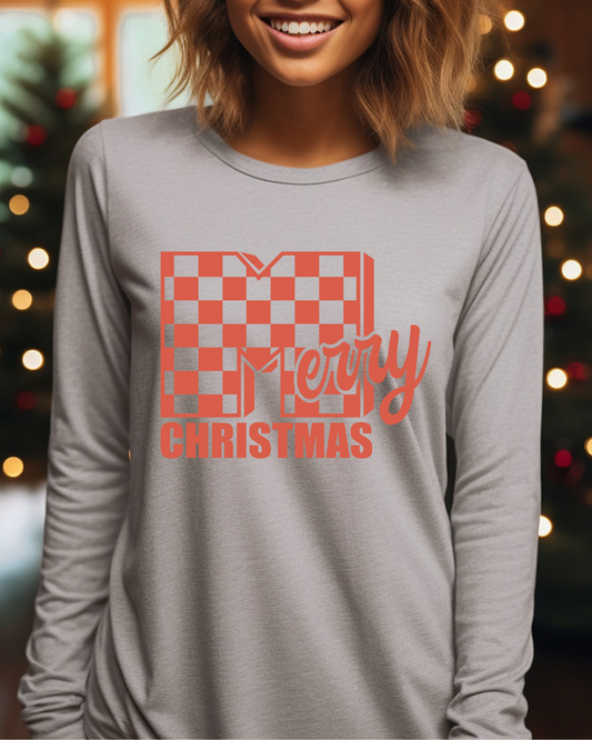 MTV Merry Christmas (Red) Adult Long Sleeve Tee
