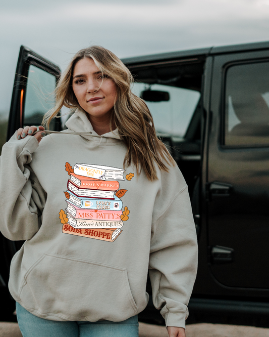Gilmore Girl Books Adult Graphic Hoodie
