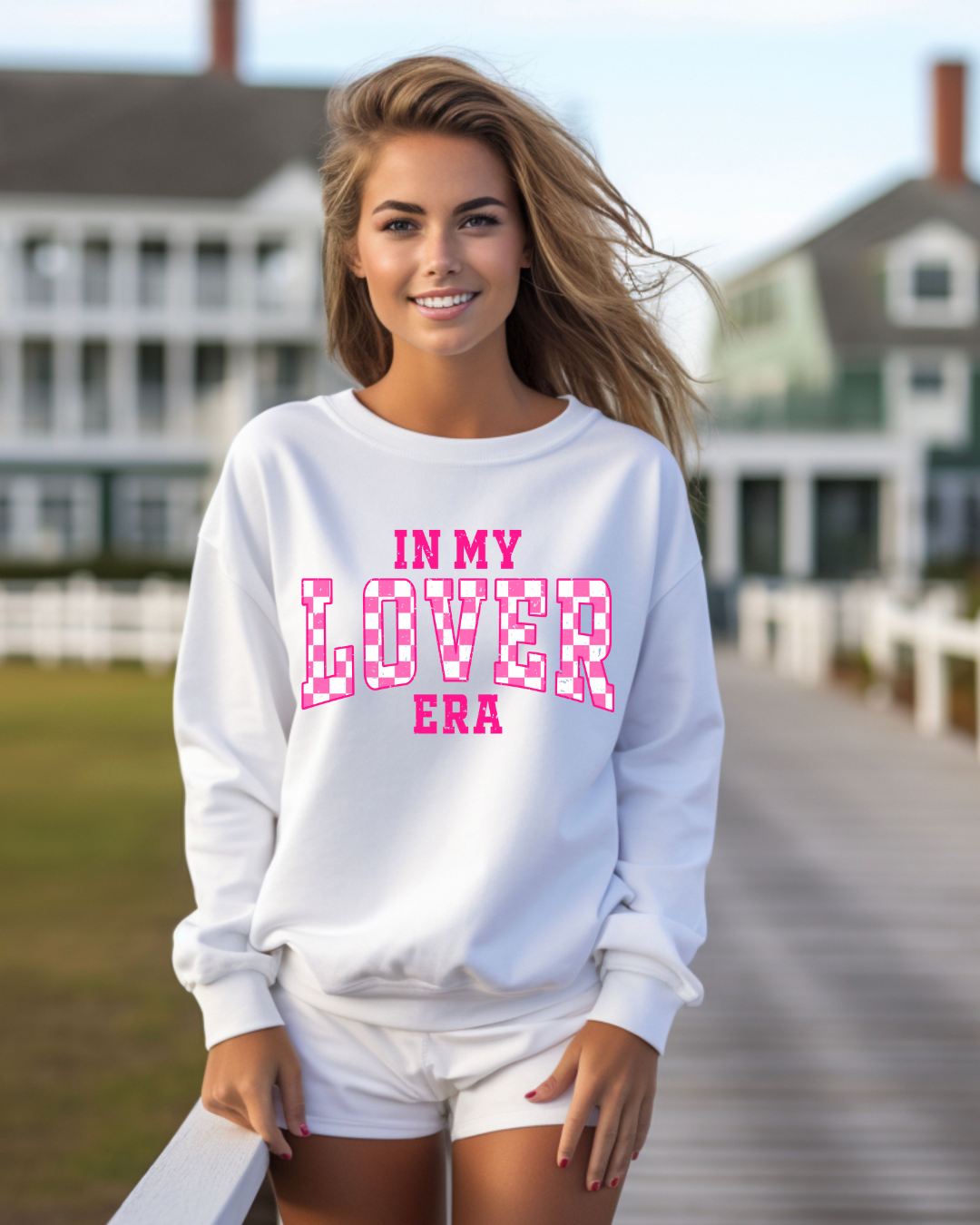 In My Lover Era Valentines Adult Crewneck Pullover