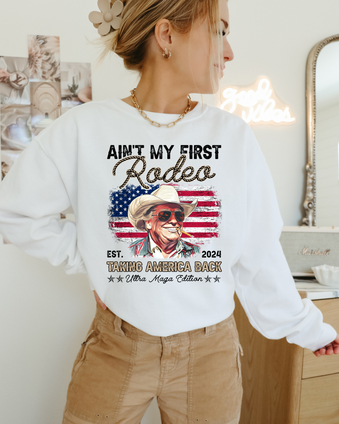 Taking America Back Trump Adult Graphic Sweatshirt