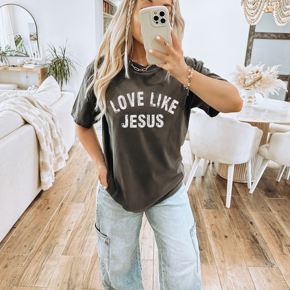 Love Like Jesus Christian Adult Graphic Tee