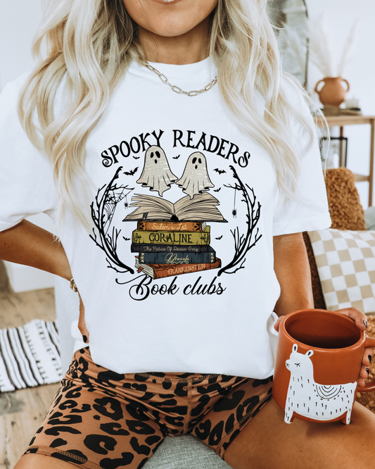 Spooky Readers Book Club Adult Graphic Tee