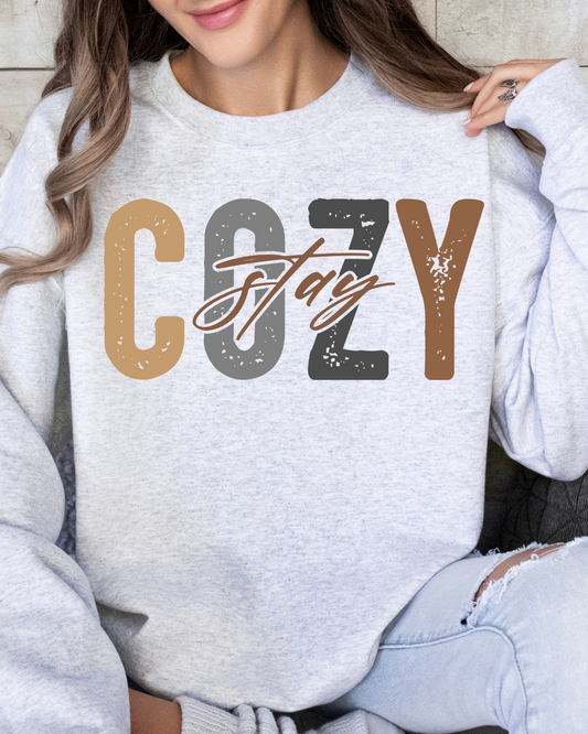 Stay Cozy Adult Crewneck Pullover