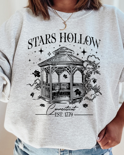 Stars Hallow Gazebo Gilmore Girl Adult Crewneck Pullover (Black)