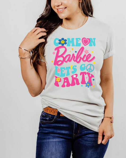 Come on Barbie Colorful Adult Tee