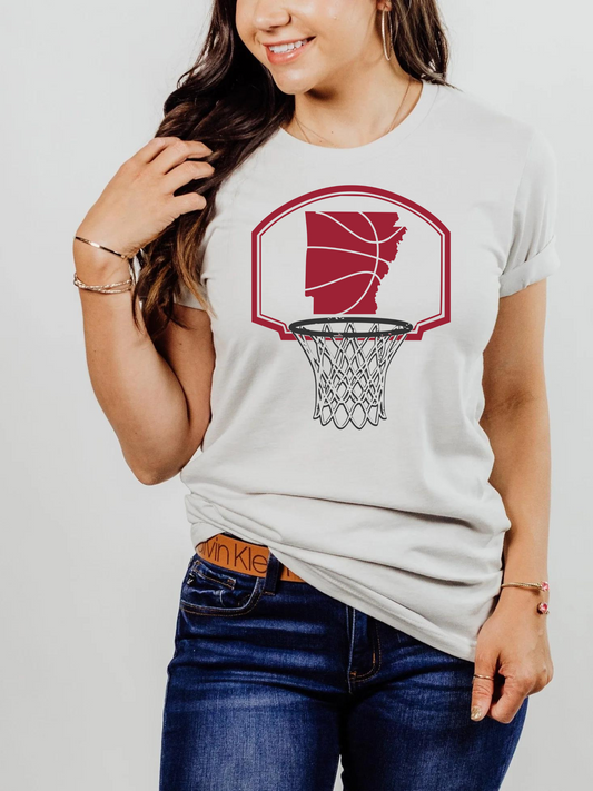 Arkansas Basketball Net Arkansas part 2 Adult Graphic Tee