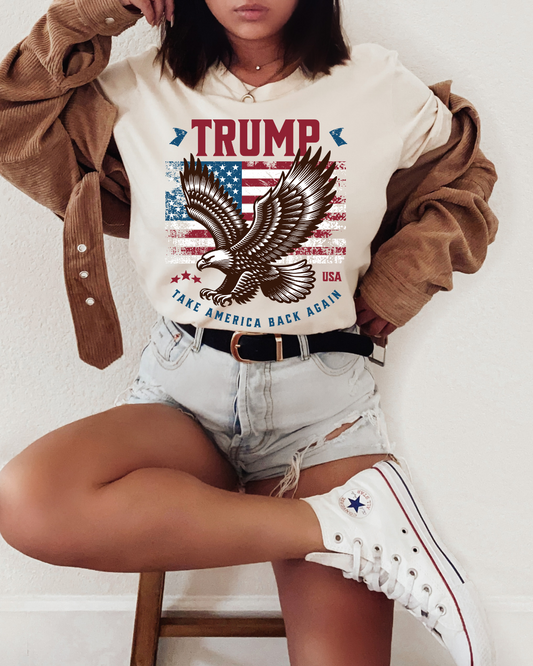 Trump Bald Eagle Adult Graphic Tee