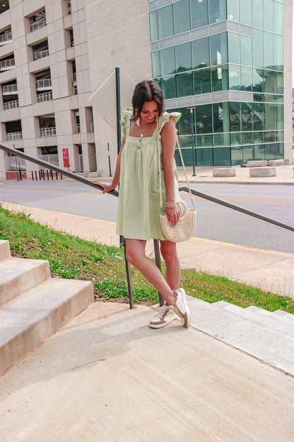 Little Darling Square Neck Dress