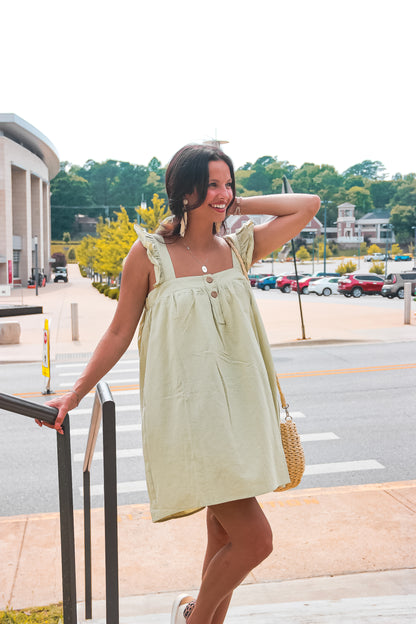 Little Darling Square Neck Dress
