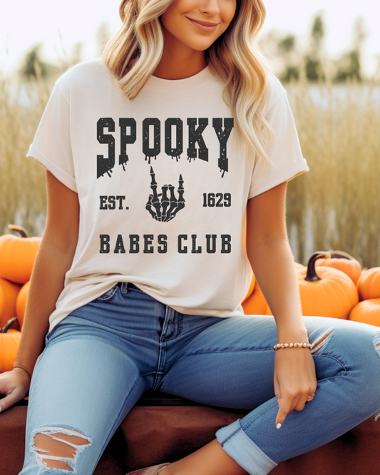 Spooky Babes Club Spooky Adult Tee (Black)
