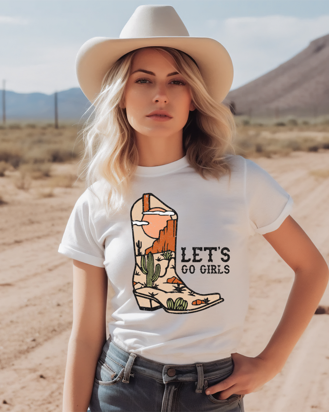 Boho Let's Go Girls Adult Tee