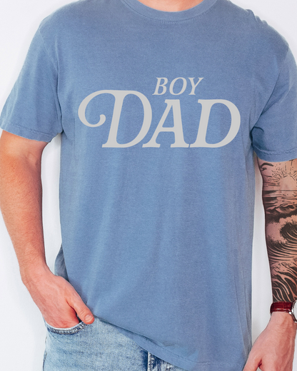 Boy Dad Adult Graphic Tee