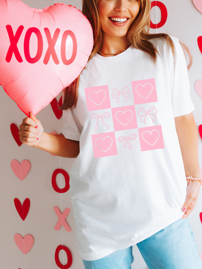 Retro Valentines Coquette Adult Graphic Tee