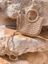 Load image into Gallery viewer, Mini Straw Crossbody Bags (Beige)
