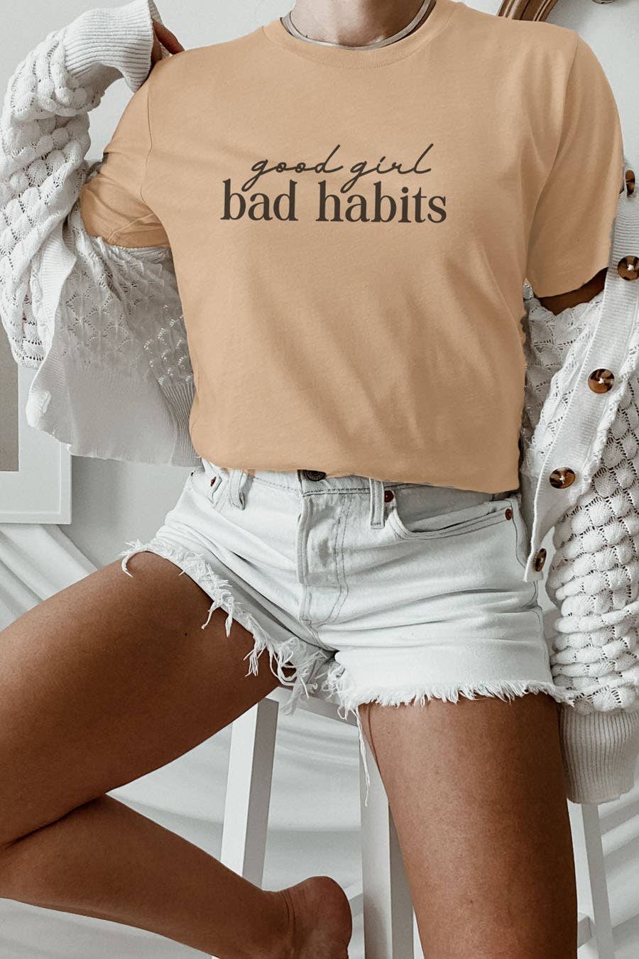 Good Girl Bad Habits Graphic Tee