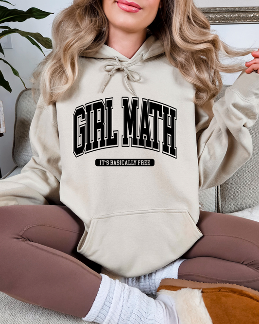 Girl Math Valentines Adult Hoodie