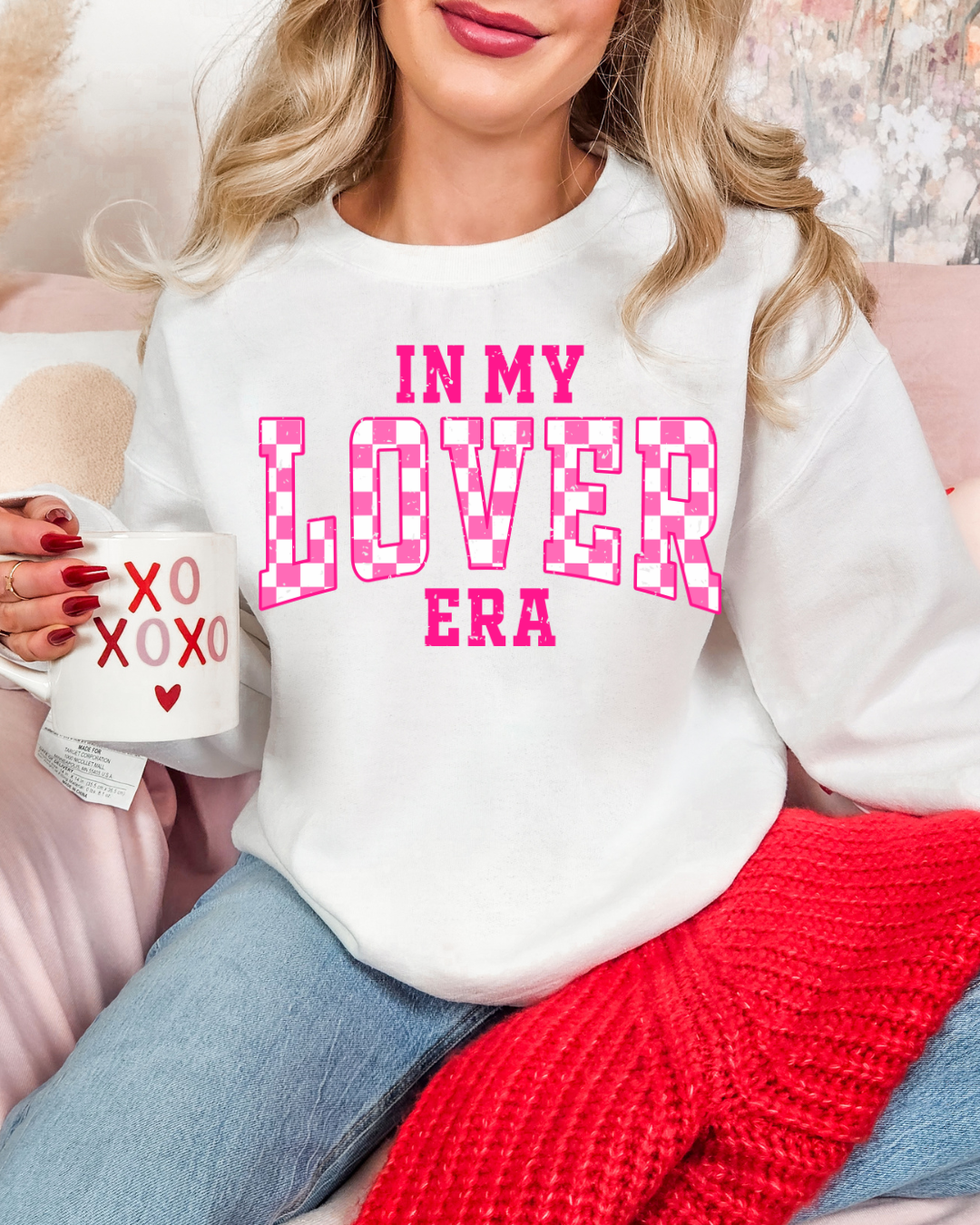 In My Lover Era Valentines Adult Crewneck Pullover