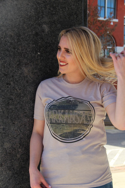 State Arkansas Camo Graphic Tee
