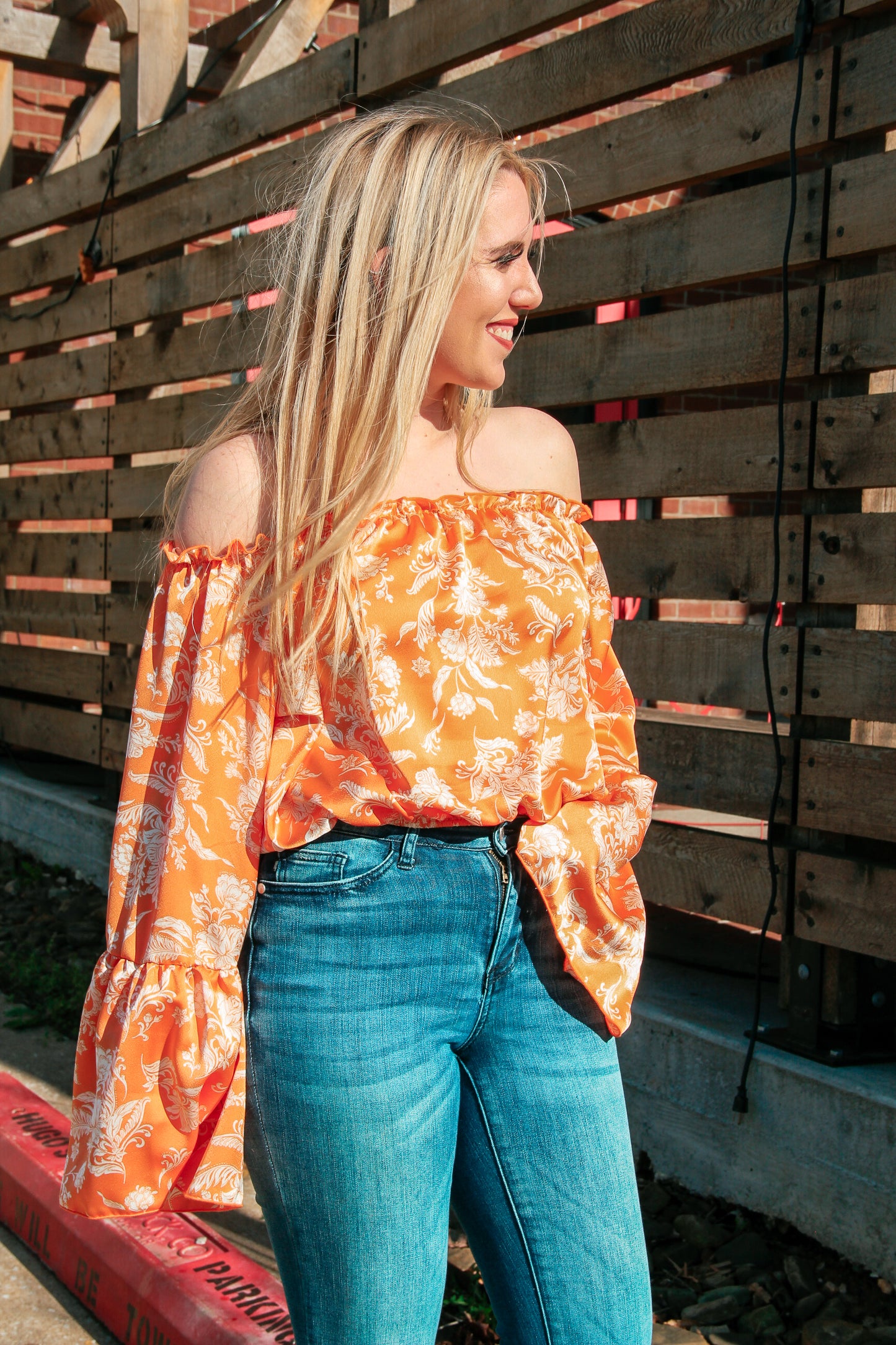 Romantically Yours Floral Off Shoulder
