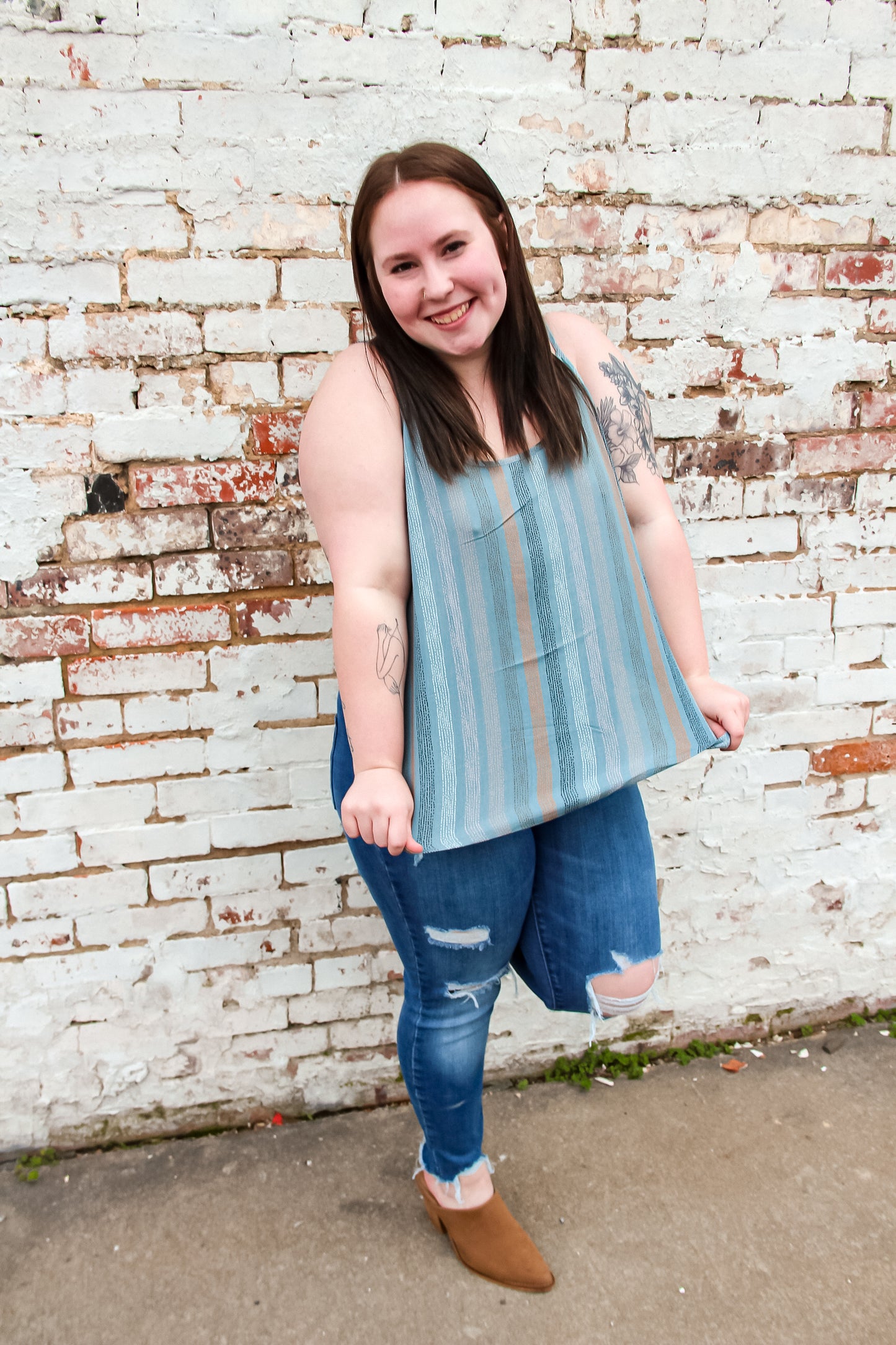 Slow Down Summer Striped Cami