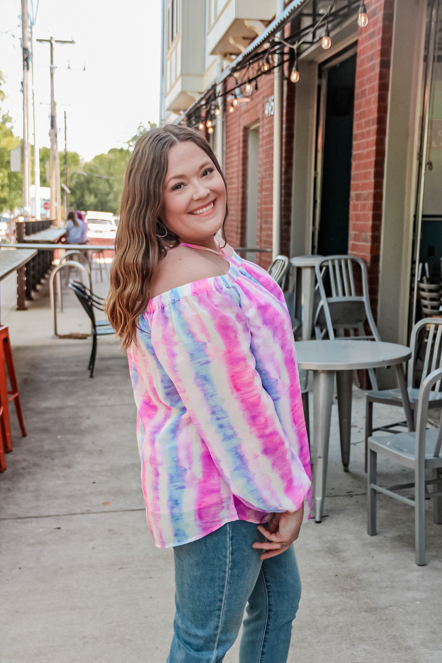 Just Right Tie Dye Off Shoulder