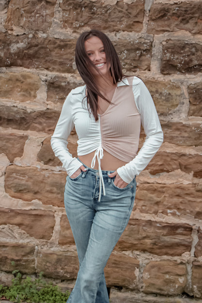 Free to Flourish Long Sleeve Crop