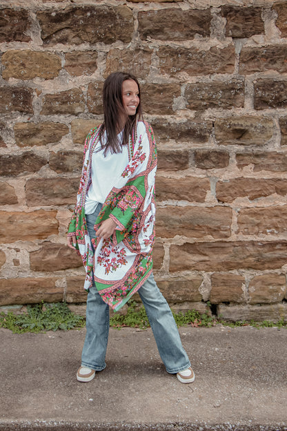 Made For Memories Printed Kimono